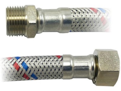 Nerezová opletená flexi hadička Š x M